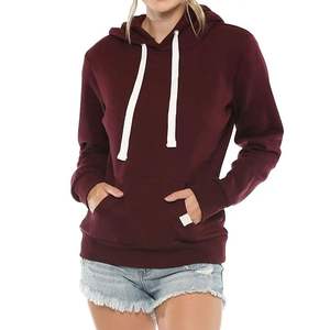 2025 personalizado algodón fibra de bambú polar respetuoso con el medio ambiente entrenamiento Sudadera con capucha conjunto mujer sudadera pulóveres cuello con capucha invierno gimnasio frente - Product Image 1