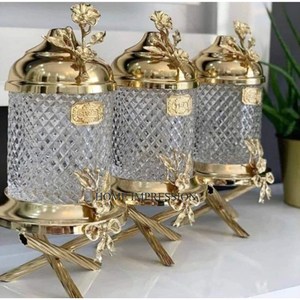 Lot de 3 boîtes de rangement pour ustensiles de cuisine de différentes tailles Conteneurs classiques de haute qualité et de grande qualité pour la cuisine - Product Image 2