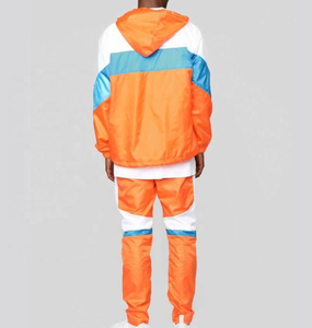 Coupe-vent en satin grande taille pour hommes, combinaison de jogging cargo, survêtement pour hommes par le fabricant pakistanais, coupe-vent personnalisé - Product Image 5