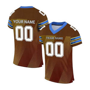 Camiseta de fútbol universitario personalizable Vintage para hombre Camiseta de fútbol americano personalizada - Product Image 4