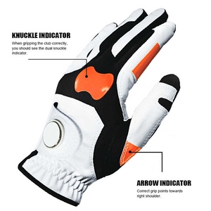 Gants de golf en cuir d'agneau de haute qualité en gros doux respirant tous temps Logo personnalisé usine Oem accessoires de golf - Product Image 4