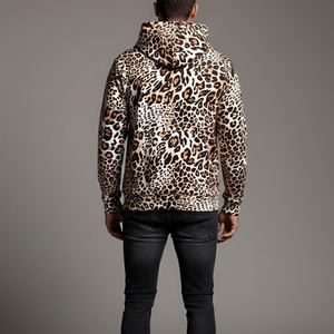 Sudadera con Capucha para Hombre con Estampado de Leopardo, Estilo Moderno, para Ropa Urbana, Calidad Premium, Ropa Casual Masculina - Product Image 2