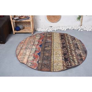 Alfombra turca Vintage bohemio Beige clásico área grande 4,7 'X 4,7 'clásico rectángulo abstracto Patchwork lana látex habitación alfombra - Product Image 1