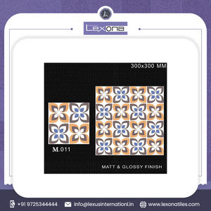 Carreaux de sol en céramique numérique marocain conçus sur mesure 30x30 CM utilisation extérieure brillante moderne résistant à l'acide classique différent - Product Image 6