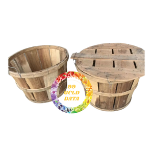 Cestas de cangrejo de bambú de madera dura OEM con cubierta y asas de Vietnam-Muestras disponibles para probar la calidad - Product Image 1