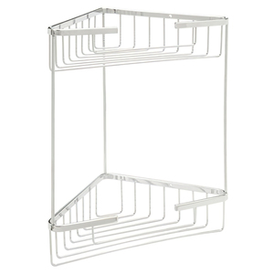 Cestino angolare Maurer in acciaio inox a 2 livelli, 19x19x35 cm. - Product Image 1