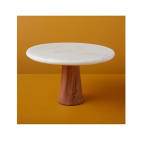 Cocina y Mesa de la mejor calidad, Mini Pascua de alta resistencia, pastel de granja rústico doble, decoración de madera, bandeja escalonada para servir de madera - Product Image 6