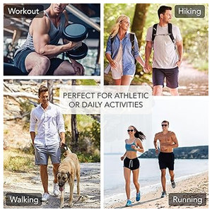 <b>Men's</b> Cotton Knit Gym <b>Shorts</b> Stylish Casual Athletic Jogger Sweat <b>Shorts</b> with Adjustable Drawstring Waistband and Side Pockets - Product Image 5