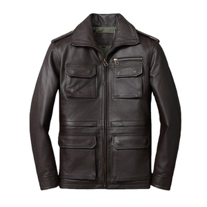 Chaqueta de Motociclista de Invierno para Hombre, de Piel de Cordero Genuina, Personalizada 2024, Impermeable, Reversible y Transpirable - Product Image 1