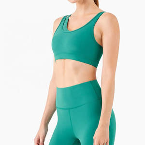 Sujetador deportivo OEM de alto soporte para yoga y gimnasio con logotipo personalizado para mujer - Product Image 3