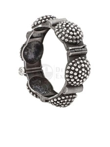 Adjustable Handmade Silver <b>Bangles</b> Openable Oxidized <b>Bracelets</b> Pure Brass Party Wear <b>Diamond</b> Pearl Free Size Bulk Product Gifts - Product Image 2