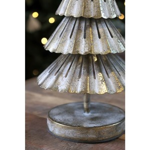 Escultura de árbol de Navidad de Metal plateado, decoración navideña moderna para sala de estar, mesa, escritorio, exhibición festiva de temporada - Product Image 6
