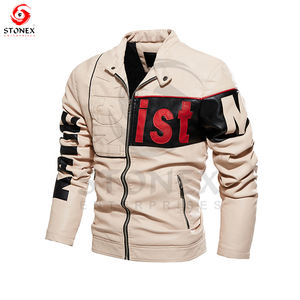 El mejor material de bajo precio Chaqueta de cuero de moda y ropa de calle de cuero para hombres con el artículo más vendido. - Product Image 2