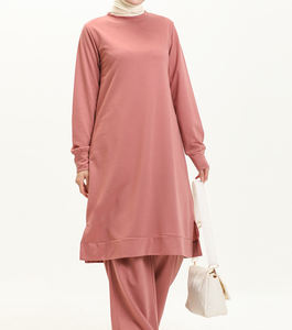 Top Quality Two Pieces Islamic <b>Women</b> Clothing <b>Plus</b> <b>Size</b> Breathable Muslim Elastic <b>Tracksuit</b> Best Seller - Product Image 1