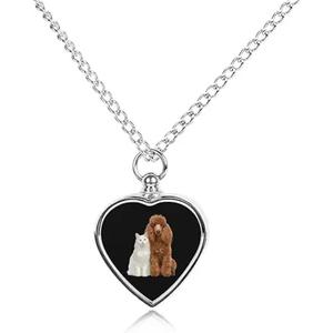 Nuevo diseño corazón urna collar cenizas cremación joyería recuerdo conmemorativo humano mascota cenizas colgante de exportador indio - Product Image 1