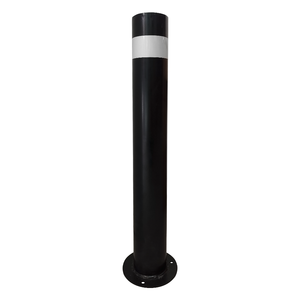 Delineateur et borne de signalisation en métal galvanisé à chaud 80 x 10 cm, barrière de sécurité et de stationnement intérieure/extérieure - Product Image 1