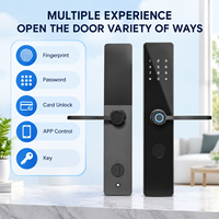 Serrure de porte intelligente sans clé Tuya TTLock de haute qualité avec déverrouillage par mot de passe et carte pour portes en bois
