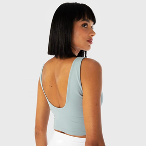 Vente en gros de vêtements de sport athlétiques personnalisés sexy fitness cropped top débardeur d'entraînement pour femmes - Product Image 4