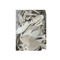 Poisson en bois vintage Cadeau en bois peint coloré Articles décoratifs Leurres de pêche Ustensiles de cuisine Jouets pour enfants Projets d'art