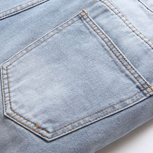 Nouveaux shorts en jean bleu pour hommes, vêtements de marque, été, coton délavé, shorts en denim, fabriqués au Pakistan, sur mesure - Product Image 5
