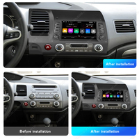 MEKEDE Écran de voiture Audio Coche Pantalla Carro Navigation automobile 360 Audio Stéréo Car-play Multimédia pour Honda Civic 2005-2012