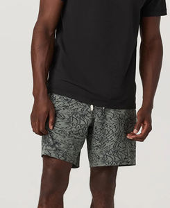 Pantalones cortos dobles de verano estilo callejero para hombre, pantalones cortos activos tejidos transpirables con estampado de sublimación a la moda, cintura alta - Product Image 5