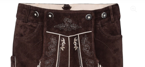 <b>Short</b> Traditional Lederhosen Dark Brown for <b>Men</b> High Quality <b>Leather</b> <b>Shorts</b> - Product Image 6