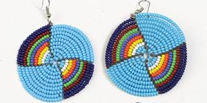Pendientes de cuentas masai de Kenia - Product Image 5