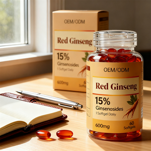 600mg Per Kapsul Softgel Bersertifikat GMP Halal untuk Suplemen Diet Ekstrak <span class=keywords><strong>Ginseng</strong></span> Merah (Panax <span class=keywords><strong>Ginseng</strong></span>) - Product Image 6