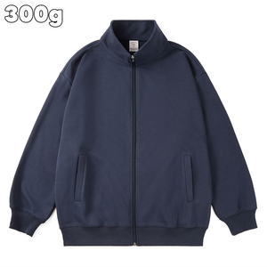 Veste à col montant zippée confortable 300 GSM pour homme Sweat-shirt décontracté d'extérieur avec fermeture éclair pour l'automne Qualité supérieure - Product Image 1