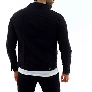 2026 New Fashion Design High Quality Men Denim Jacket Wholesale Price Custom Made Denim Men's Jackets - Product Image 5