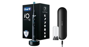 แปรงสีฟันไฟฟ้าแบบชาร์จไฟได้สีดำ/สีขาว/ดำใหม่ Oral-B IO Sense แบบดั้งเดิม - Product Image 4