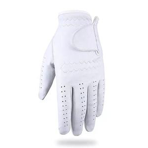 Meilleur prix gants de golf de sport pour hommes confortables en cuir de mouton véritable Cabretta avec logo personnalisé - Product Image 2