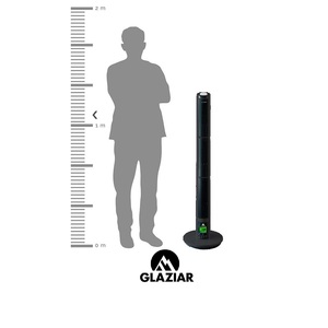 Glaziar BRISA 3-in-1 Multifunction <b>Tower</b> <b>Fan</b> <b>Remote</b> <b>Control</b> Bladeless Design for Office Cooling AU/UK Plug Electric Power Source - Product Image 2