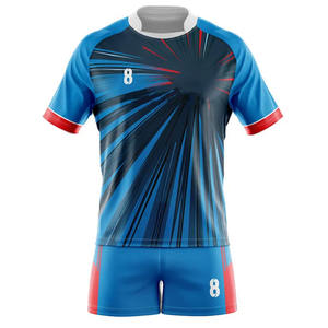 Concevez Votre Propre Logo Demi Manches Rugby Uniforme Vente Chaude Confortable Unisexe Rugby Uniforme - Product Image 3
