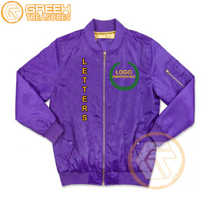 Chaqueta universitaria bordada de satén Omega personalizada de alta calidad, ropa griega transpirable para hombres, fraternidad, venta al por mayor, tela de invierno - Product Image 5