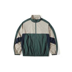 Veste coupe-vent à capuche en toile enduite légère décontractée sur mesure, taille plus, couleur patchwork, respirante, fermeture éclair, pour homme, automne - Product Image 1