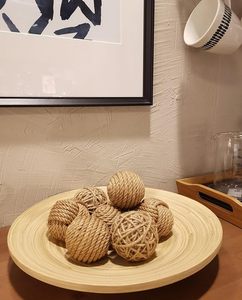 Precioso mosaico dorado Esfera de yute diseño creativo bolas decorativas para el hogar estilo Art Deco adornos de bolas de Navidad regalo para el hogar - Product Image 4