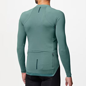 Ropa de gimnasio de compresión de manga larga para hombre con Impresión digital personalizada de secado rápido de poliéster/nailon de ajuste regular - Product Image 2