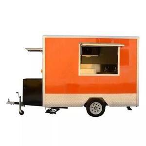 Petite remorque de camion-restaurant mobile à cadre en aluminium, compartiments isolés, résistante à la rouille, alimentation intégrée pour glaces, bonbons et chips - Product Image 1