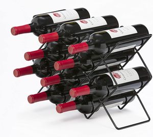 ที่วางขวดไวน์ทำจากเหล็กพร้อมลวดลายของใบไม้ที่ยอดเยี่ยมสำหรับการรับประทานอาหารค่ำกลางแจ้งการชิมไวน์และงานปาร์ตี้ตามธีม - Product Image 3