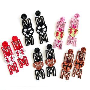 Nuevos pendientes bordados de joyería de moda, pendientes hechos a mano con cuentas para mujeres y niñas de la India, pendientes hechos a mano - Product Image 5