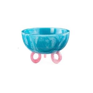 Luxury Polished BPA Free Resin Handmade Modern Luxury Decorative Fruit Salad Serving <b>Bowl</b> Premium Centrepiece - Product Image 1