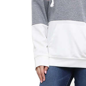 Sudaderas Transpirables Antiarrugas para Mujer, Sudaderas con Capucha de Manga Larga para Mujer, Diseño Casual con Bloques de Color, Lavadas - Product Image 4