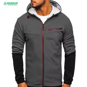 Nouveau design – Sweat à capuche intégral zippé avec logo personnalisé sur le devant – Unisexe – Polaire/Tissu éponge français – Respirant – Séchage rapide – Style vintage – Hiver - Product Image 4