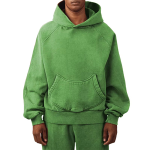 Acid Wash 3D Embroidery Oversized Pullover <b>Hoodies</b> Size <b>3xl</b> Factory Price New Arrival Winter Breathable Cotton Blended - Product Image 6