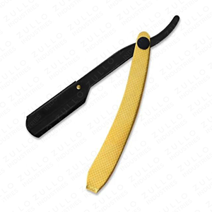 Premium Stainless Steel Leaf Style Straight <b>Barber</b> Razor Half <b>Blade</b> Folding Shaving Tool Custom Logo OEM Private Label - Product Image 2