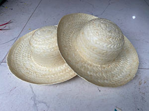 Sombrero de hoja de palma colorido para Festival, hermoso, Elegante, moderno - Product Image 5