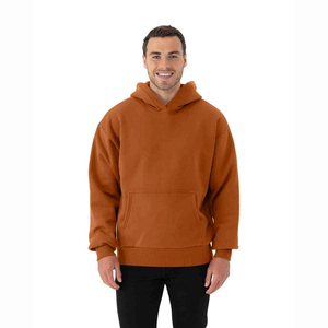 Sudadera con capucha de peso pesado para hombre, diseño de logotipo personalizado, material mezclado de algodón de ajuste regular para invierno - Product Image 1