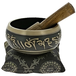 Cuenco de Metal hecho a mano para cantar, cuenco para cantar curativo para el cuerpo para meditación, del fabricante indio, cuenco para cantar de estilo tibetano - Product Image 5
